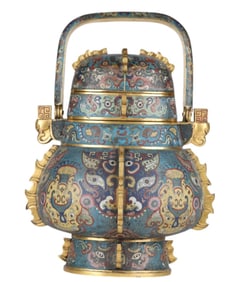 Chinese Qing Dynasty Cloisonne Vessel