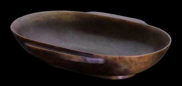 Chinese Hand Carved Jade Bowl