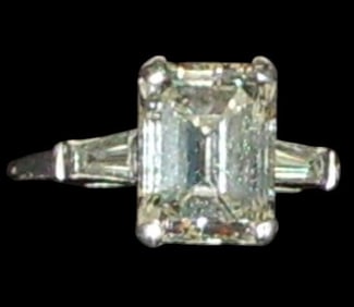 Estate 4ctw Diamond Engagement Ring w/ GIA