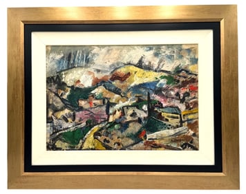 Auguste Chabaud Landscape of Provence Oil Painting