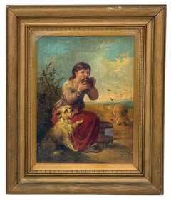 Edward John Cobbett 'The Gleaner' Oil Painting