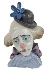 Lladro 'Pensive Clown' #5130 Porcelain Figurine