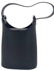 Louis Vuitton Style Black Epi Verseau Shoulder Bag