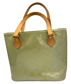 Louis Vuitton Style Houston Vernis Leather Handbag