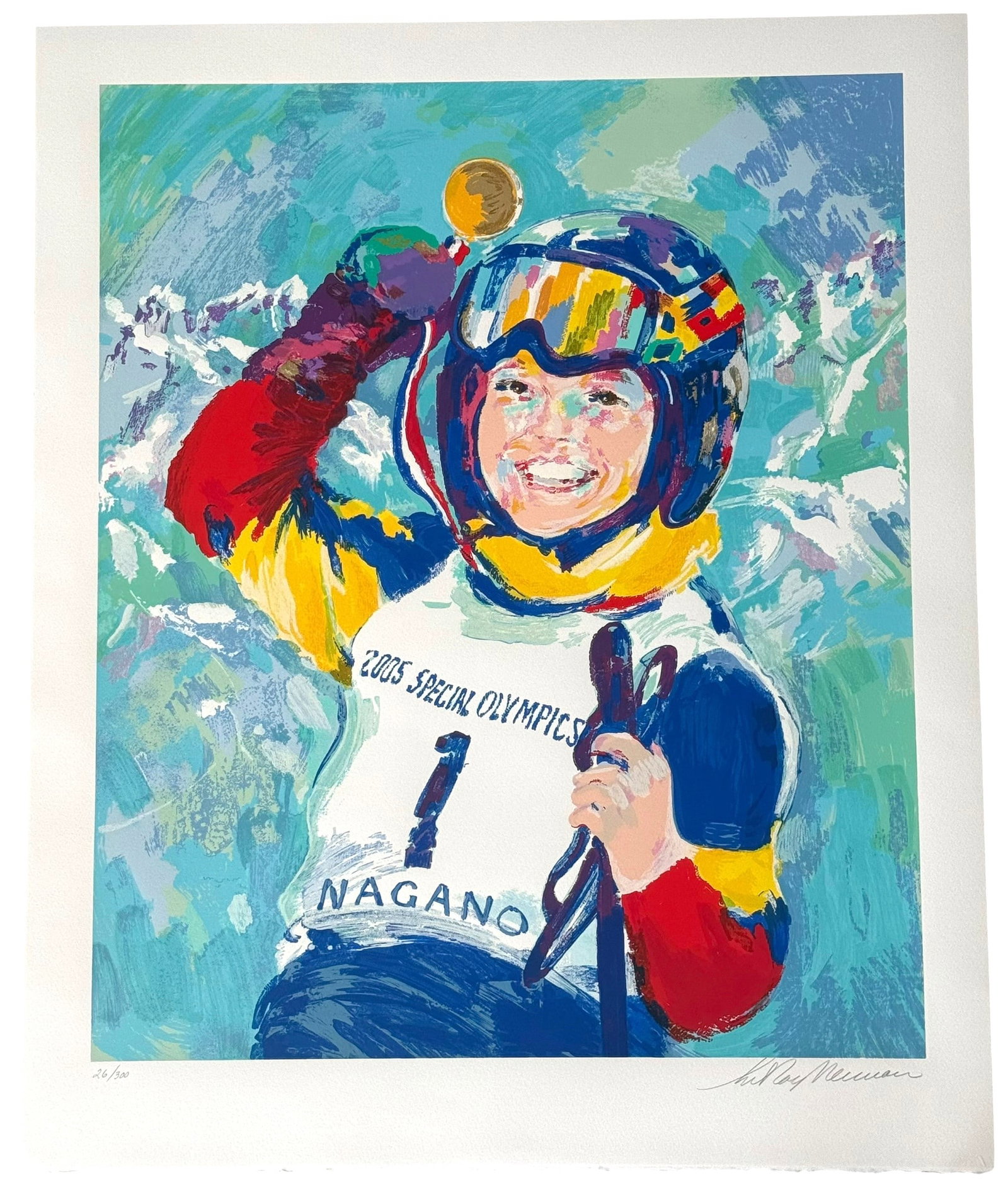 LeRoy Neiman Nagano Special Olympics Serigraph (1 of 9)