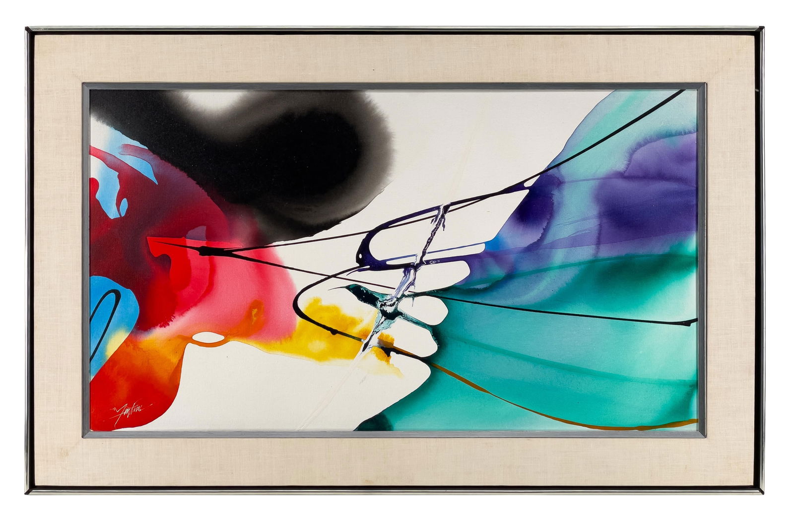 PHENOMENA NET CAST" ACRYLIC ON CANVAS (1 of 3)