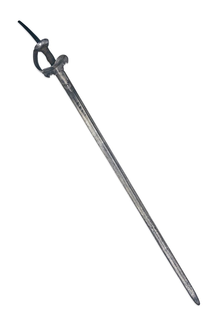 A 18TH CENTURY INDIAN KHANDA SWORD (1 of 3)
