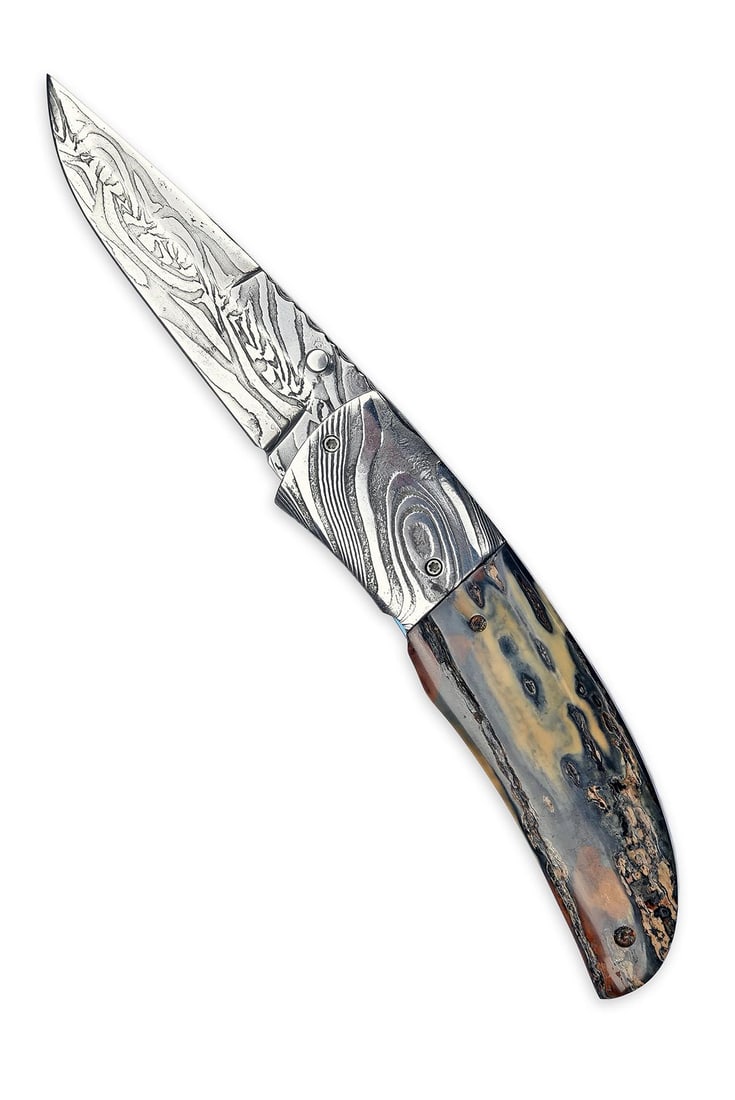 JOHAN STENEVAD A FINE AND RARE LOCKING POCKET-KNIFE, (1 of 4)