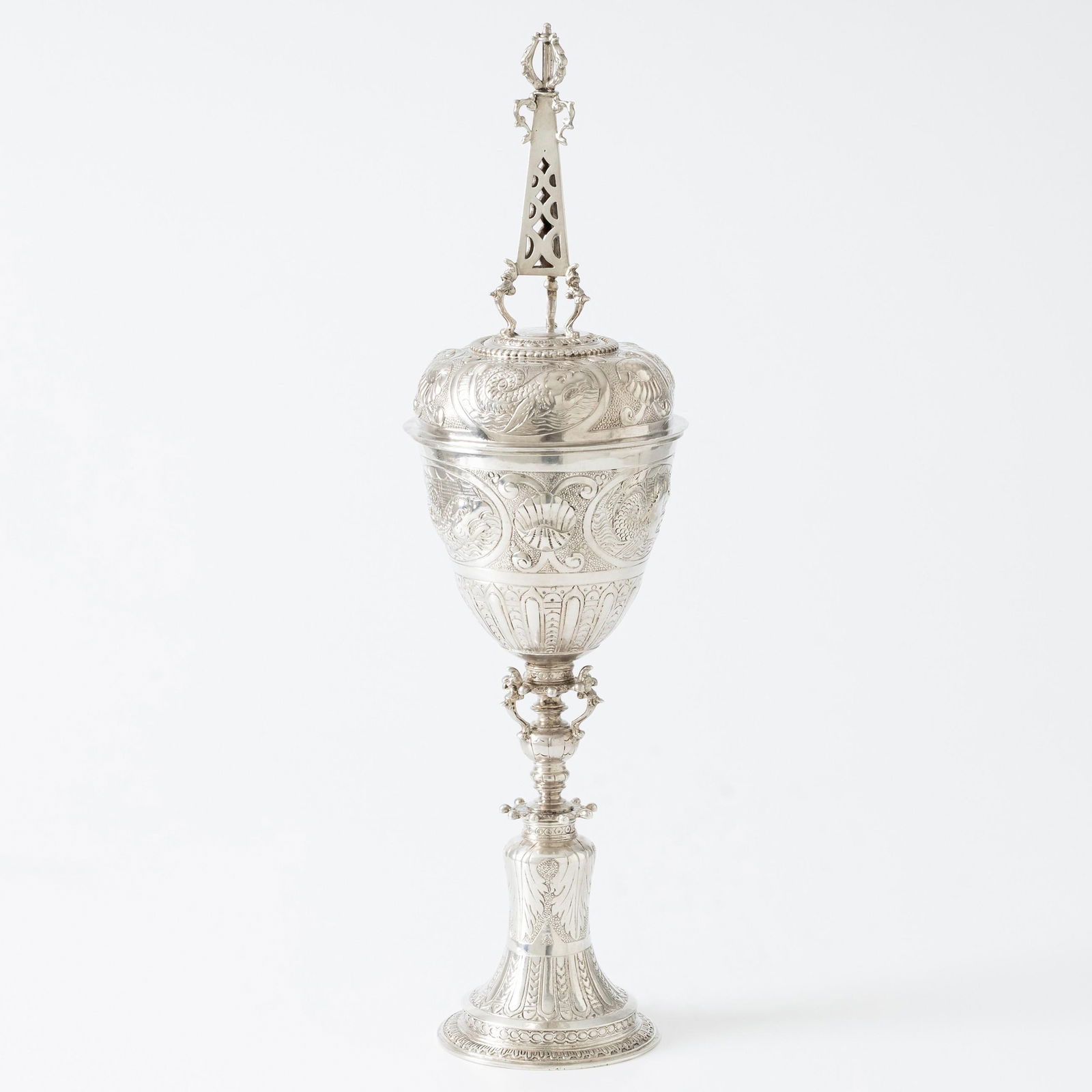 Charles II steeple cup, John Thompson, York 1652, silver (1 of 7)