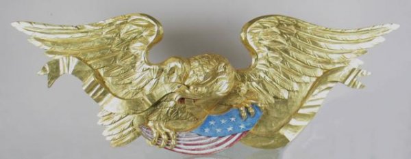 Large gold leaf eagle.