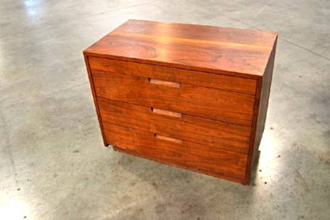 GEORGE NAKASHIMA 4 DRAWER CHEST: 36" WIDE, 30" TALL, 20" DEEP. FROM ORIGINAL OWNER. PROVENANCE AVAILABLE.