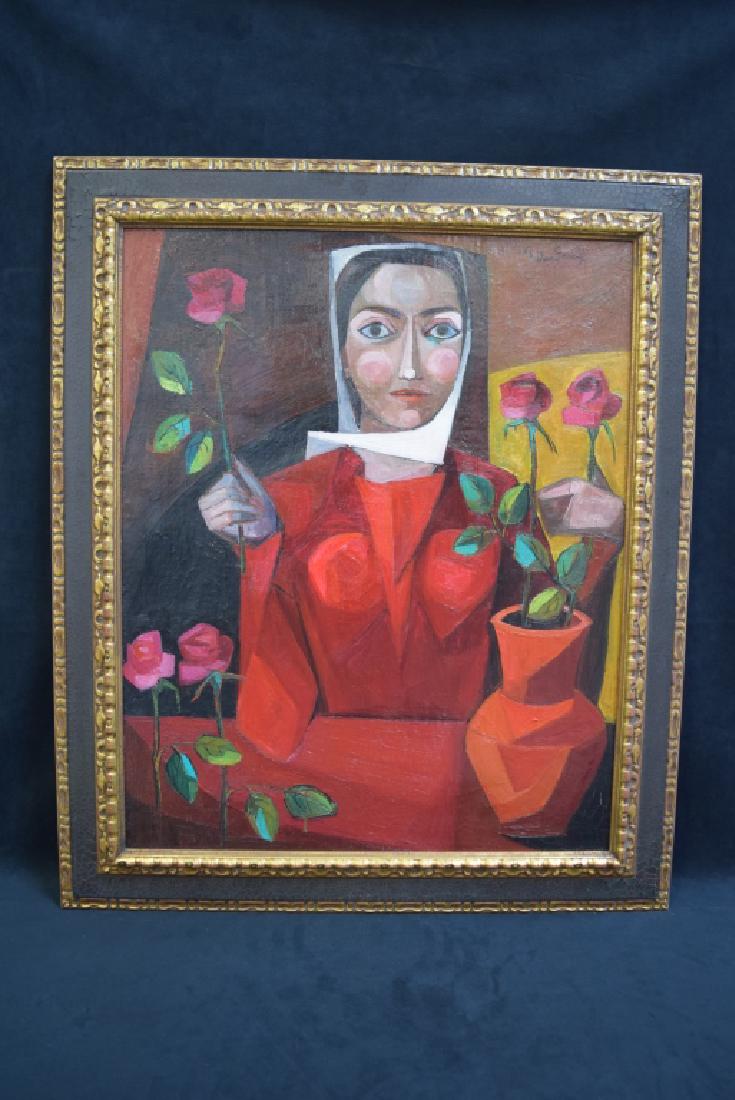 MATIES PALAU FERRE PORTRAIT O/C SPANISH ARTIST (1 of 2)