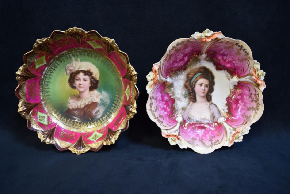 2 UNSIGNED R.S. PRUSSIA PORCELAIN POTRAIT BOWLS (1 of 4)