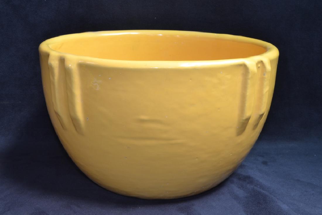 YELLOW BAUER POTTERY INDIAN BOWL (1 of 2)