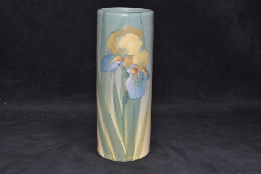 WELLER "HUDSON" VASE SIGNED M.F. LAUGHLIN (1 of 2)