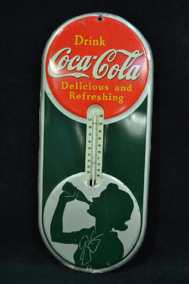 1939 COCA COLA TIN THERMOMETER (1 of 3)