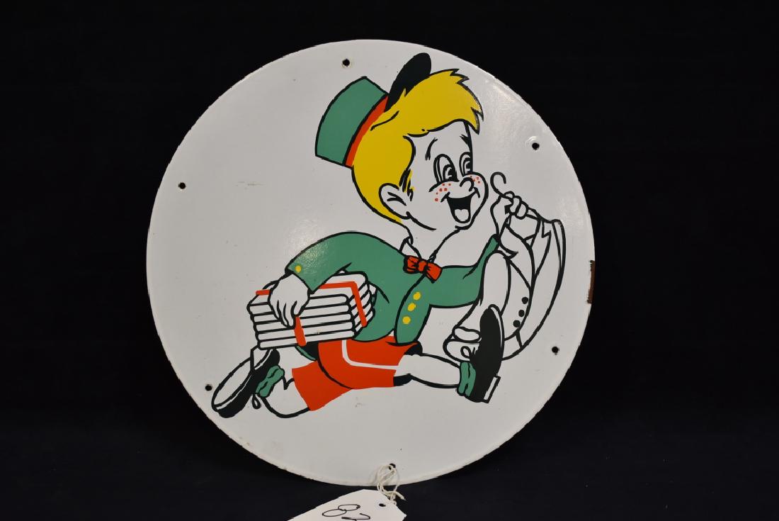 ROUND SPARKLE BOY DRY CLEANERS SSP SIGN (1 of 2)