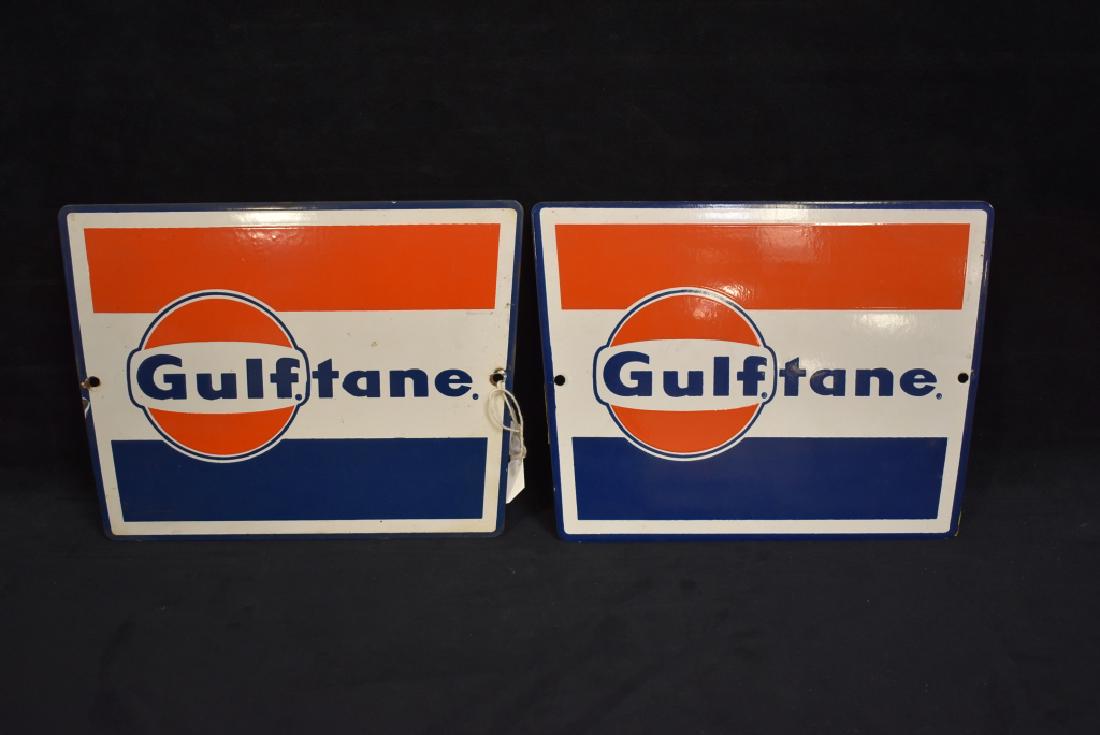 QTY 2 GULFTANE PUMP PLATES SSP SIGNS (1 of 2)