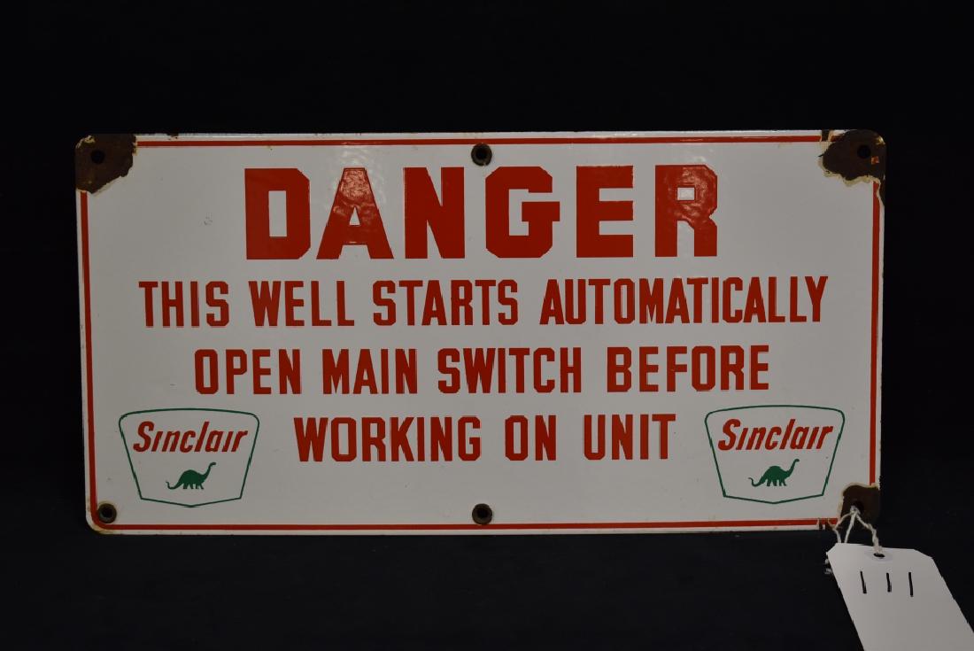 SINCLAIR DANGER SSP SIGN (1 of 2)