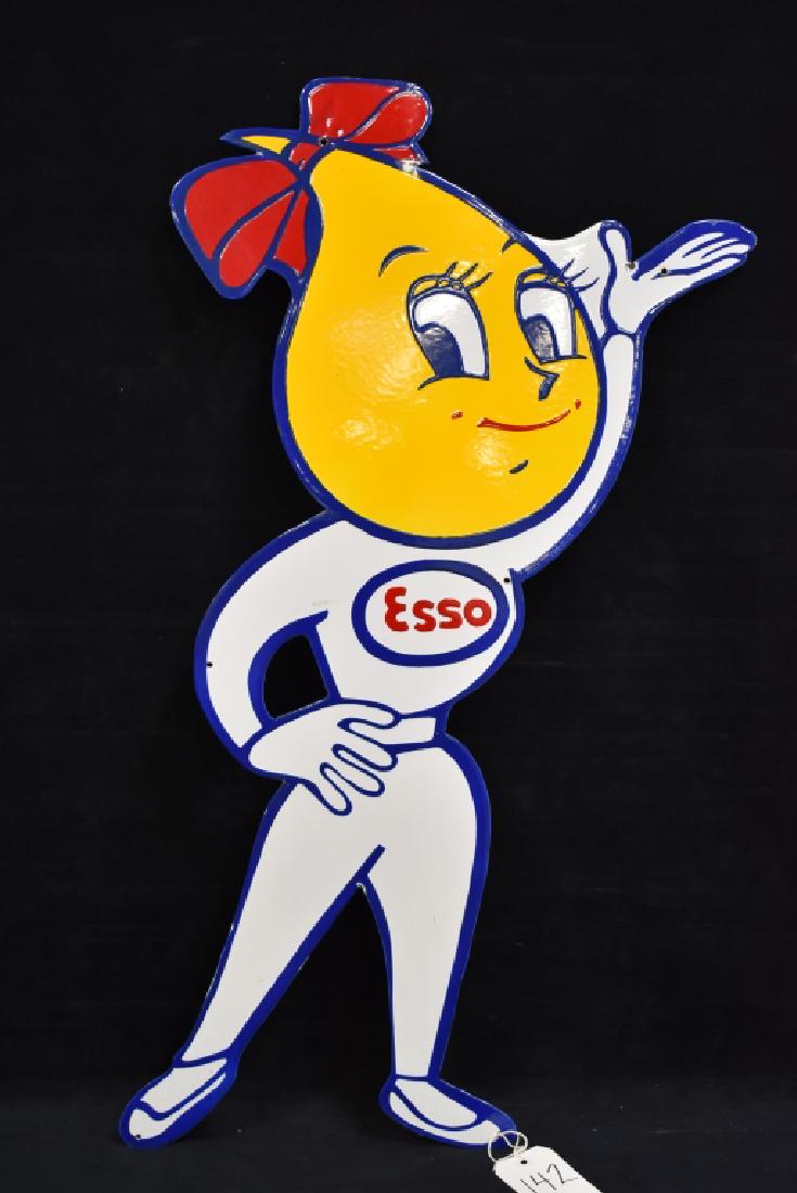 FANTASY ESSO OIL DROP WOMAN SSP SIGN (1 of 2)