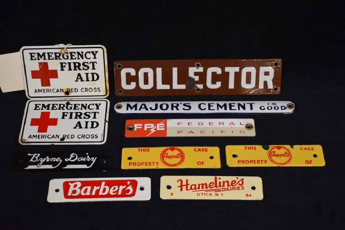 10 ASSORTED SSP & DSP SMALL SIGNS (1 of 2)