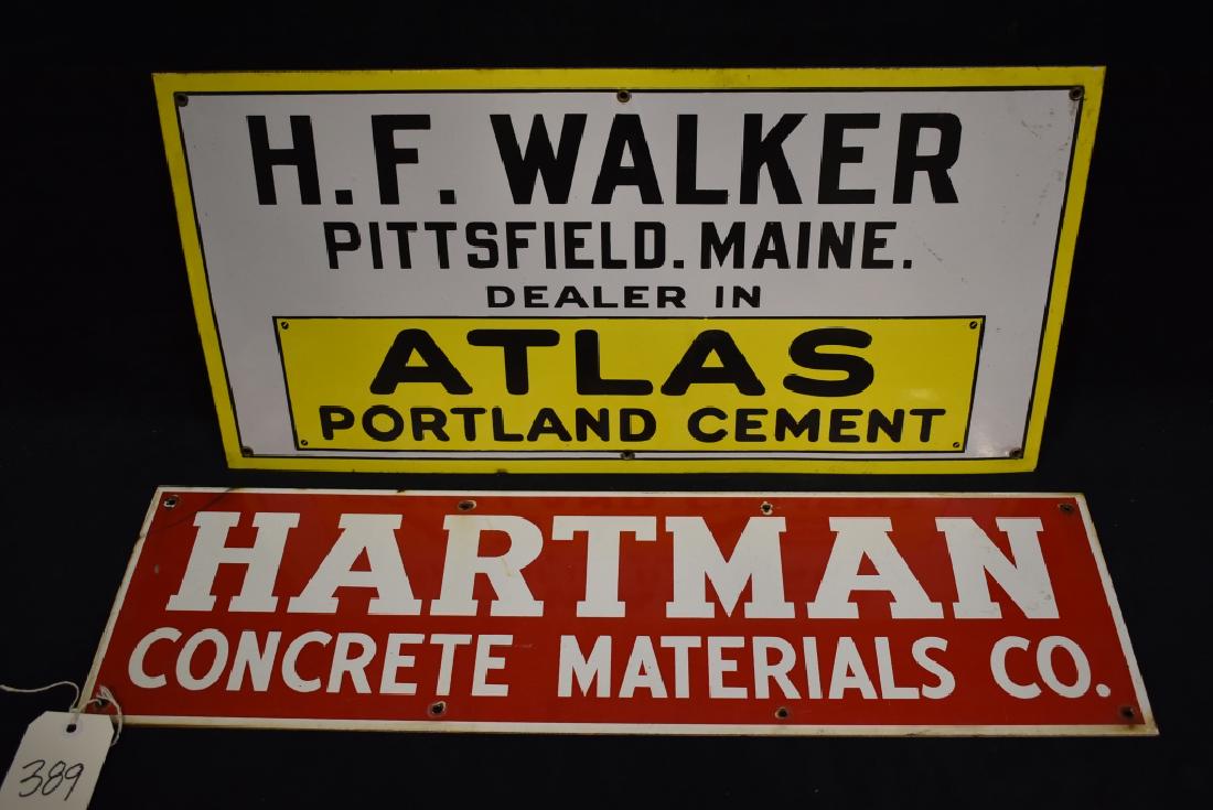 2 CONCRETE CEMENT SSP SIGNS (1 of 2)