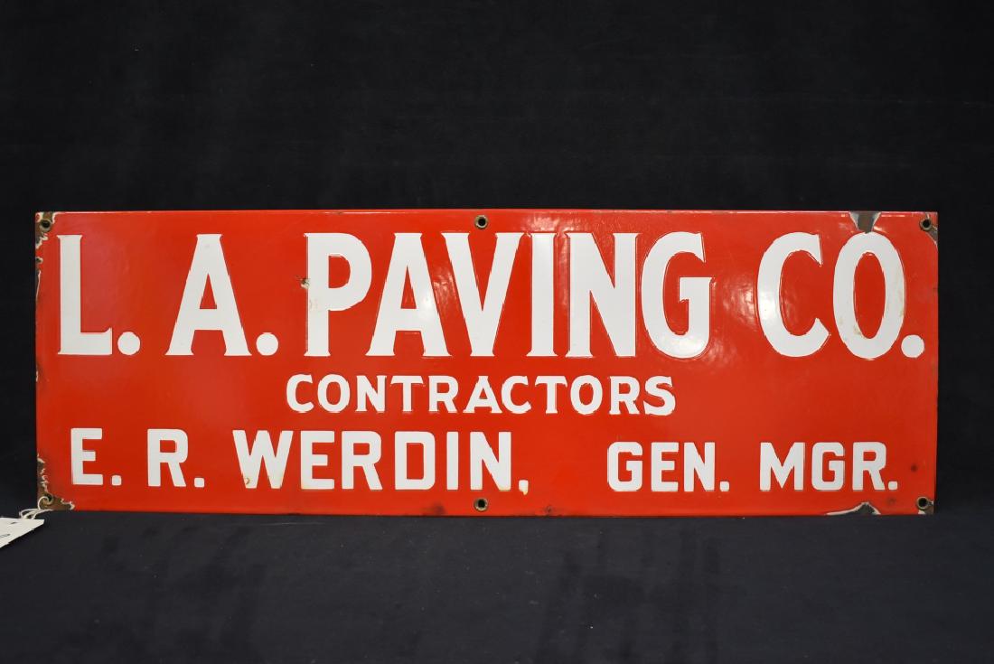 L.A. PAVING CO E.R. WERDIN SSP SIGN (1 of 2)
