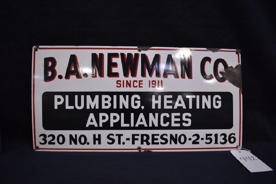 B.A. NEWMAN PLUMBING CO FRESNO SSP SIGN (1 of 2)