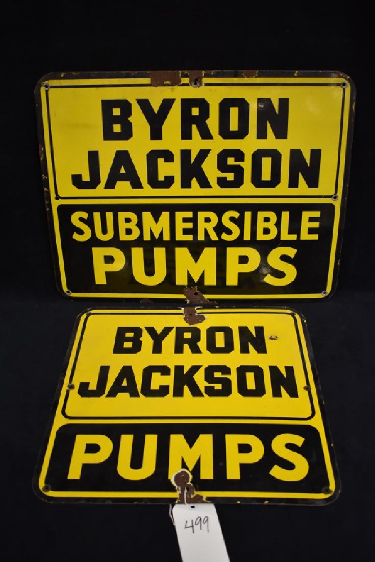 2 BYRON JACKSON COMPANY PUMP SSP SIGNS (1 of 2)