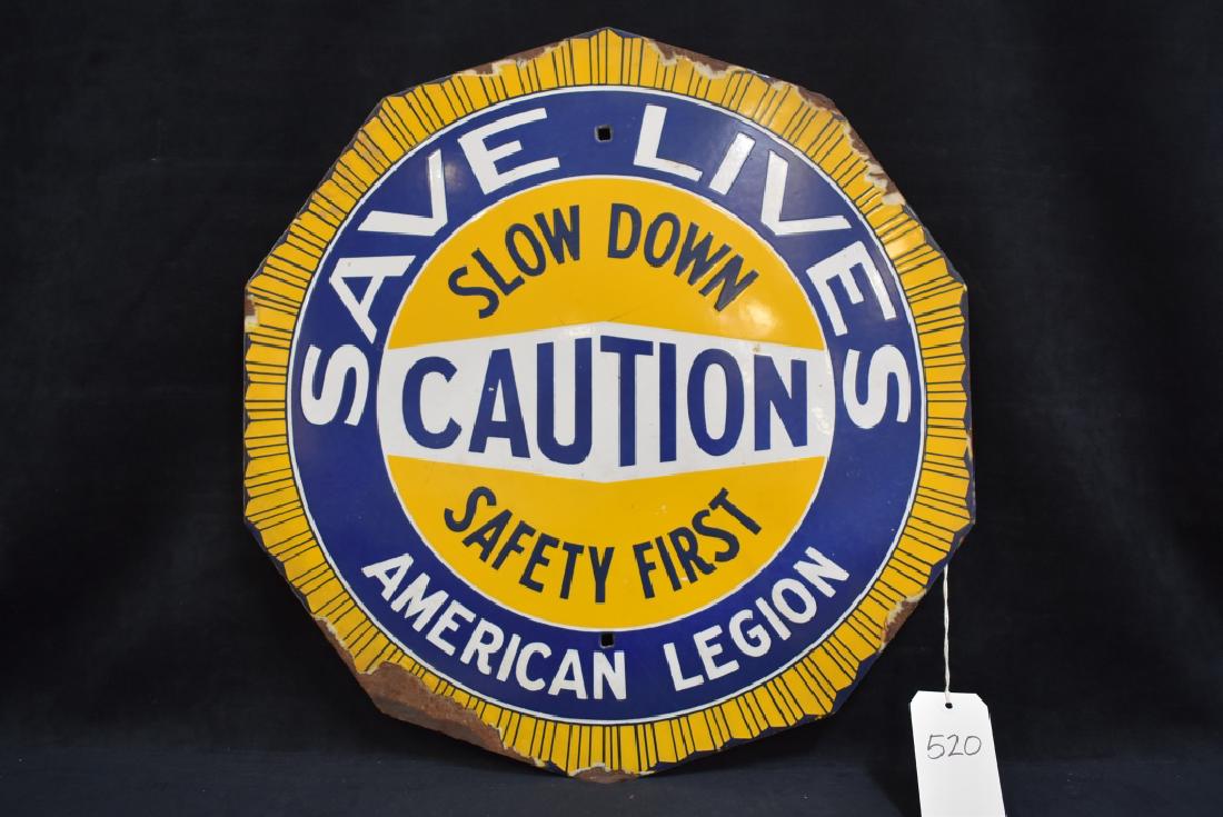 AMERICAN LEGION CAUTION SLOW DOWN SSP SIGN (1 of 2)