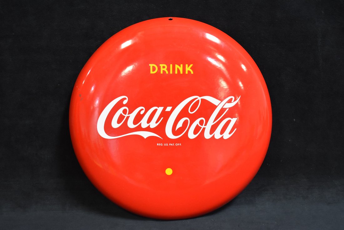 DRINK COCA COLA SSP BUTTON W/ YELLOW DOT (1 of 2)