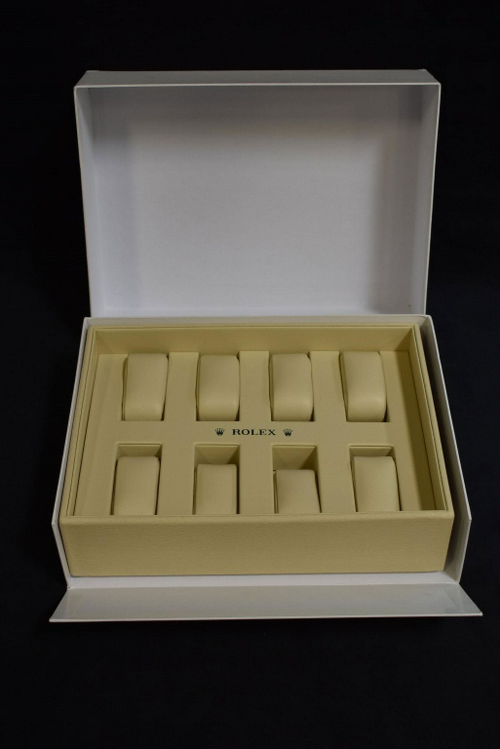 ROLEX 8 WATCH LEATHER DISPLAY BOX IN ORIGINAL BOX (1 of 3)