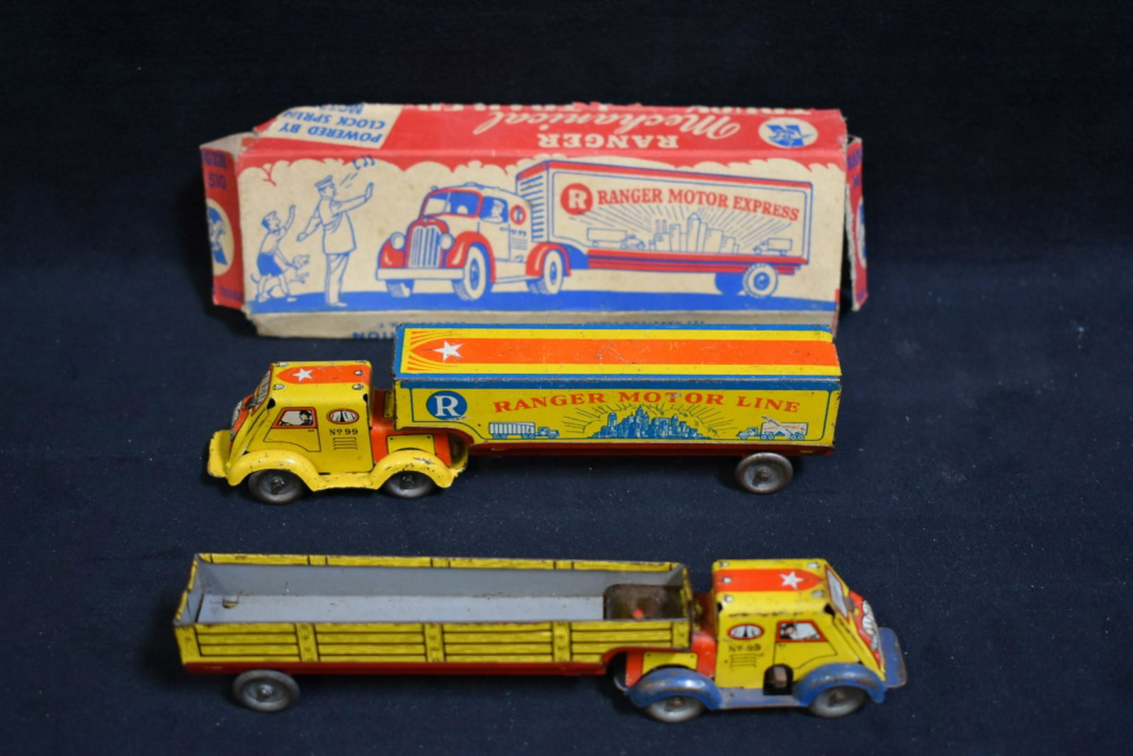 2 RANGER STEEL MECHANICAL TRUCK & TRAILERS (1 of 5)