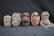 5 LATE 19TH C. TO EARLY 20TH C. WIRE MESH MASKS