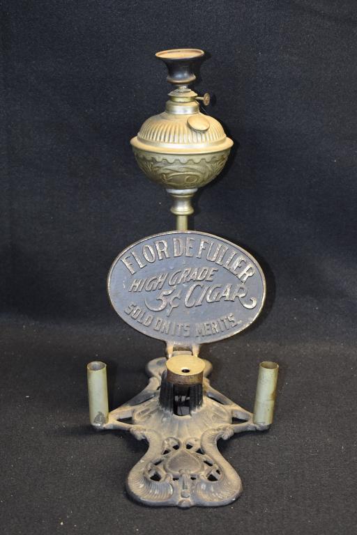 FLOR DE FULLER CIGAR STORE LIGHTER & GILMAN CUTTER (1 of 7)