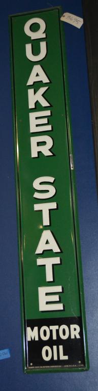 Quaker State Motor Oil Metal Sign (TAC) (1 of 1)