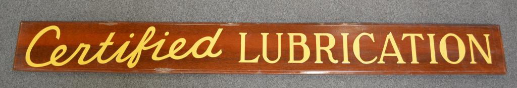 (Texaco) Certified Lubrication Sign (TAC) (1 of 5)