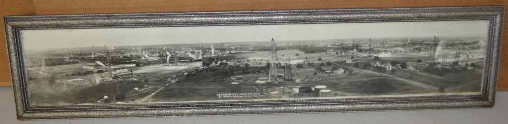 Yard Long Photograph of Oil Fields & Oklahoma City (1 of 4)