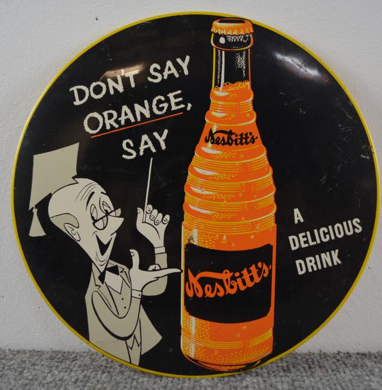 Nesbitt's Orange Drink Metal Sign (TAC) (1 of 2)