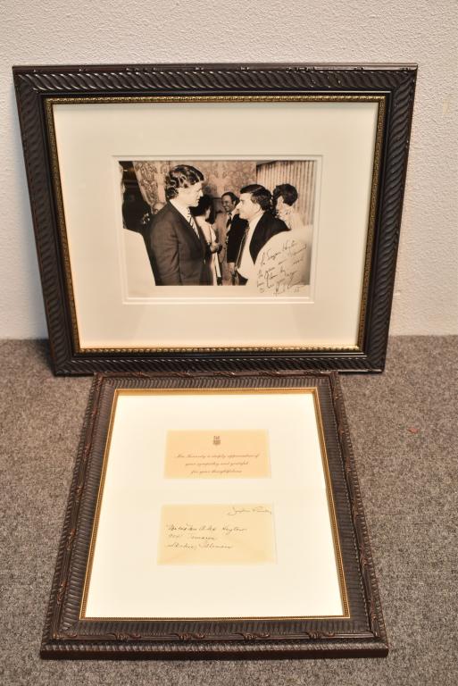 KENNEDY SIGNED PHOTO & CARD (1 of 2)