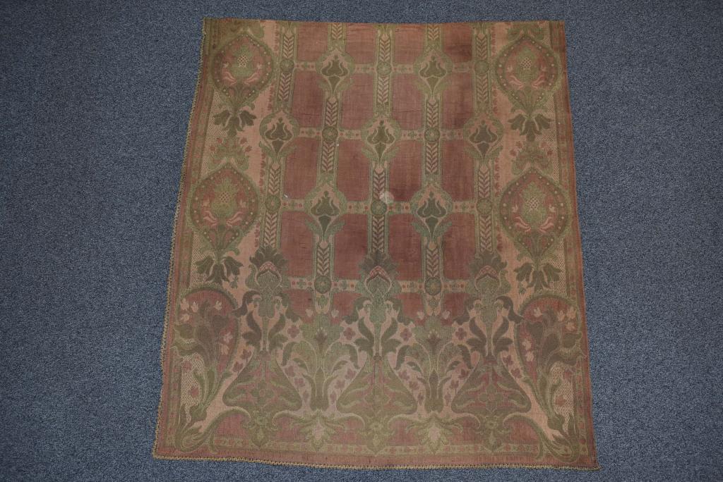 ANTIQUE HANDMADE ARTS & CRAFTS TEXTILE (1 of 1)