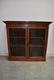 19TH CENTURY 2 DOOR WALNUT BOOKCASE