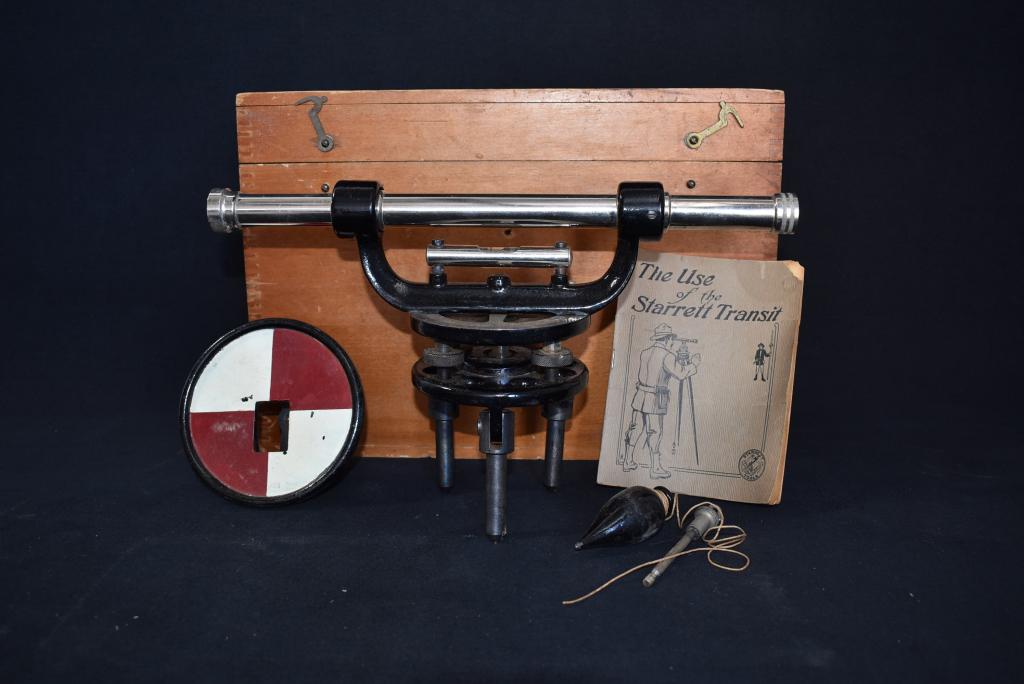 NO. 101A STARRETT TRANSIT IN CASE (1 of 2)