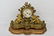 FRENCH BRONZE MANTLE CLOCK W/ WINGED CHERUBS