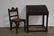 SIGNED MONTEREY OLD WOOD "MONK DESK" W/ CHAIR