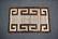 BROWN NAVAJO RUG W/ GREEK KEY DESIGN