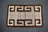 BROWN NAVAJO RUG W/ GREEK KEY DESIGN - 2