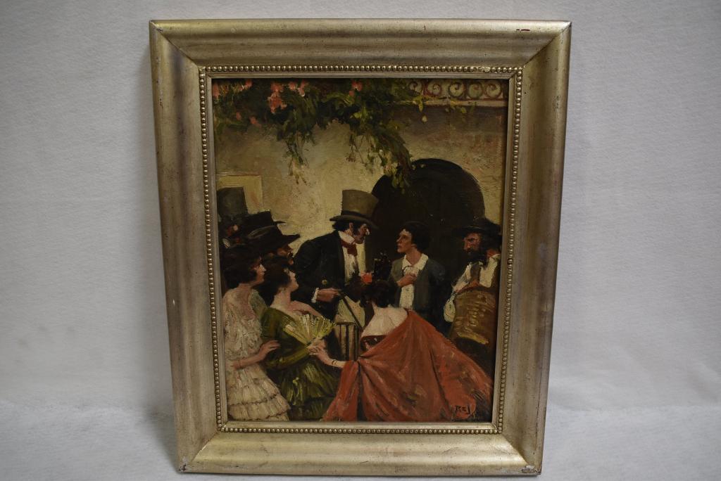 R.E. JOHNSTON OIL PAINTING (1 of 4)