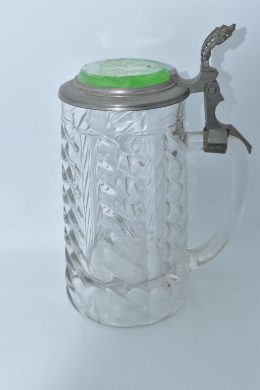 MARY GREGORY STYLE "BICYCLE" BEER STEIN (1 of 2)