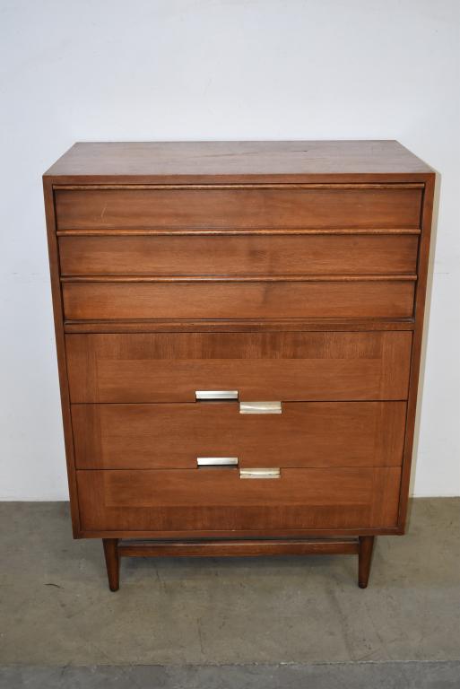 MID CENTURY WALNUT HIGHBOY (1 of 3)